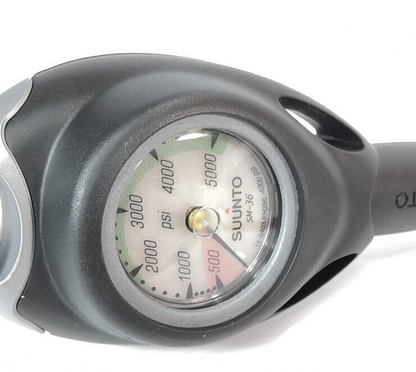 Suunto SM-36 2in 5000 PSI SPG Submersible Pressure Gauge Scuba Dive w Boot #2104