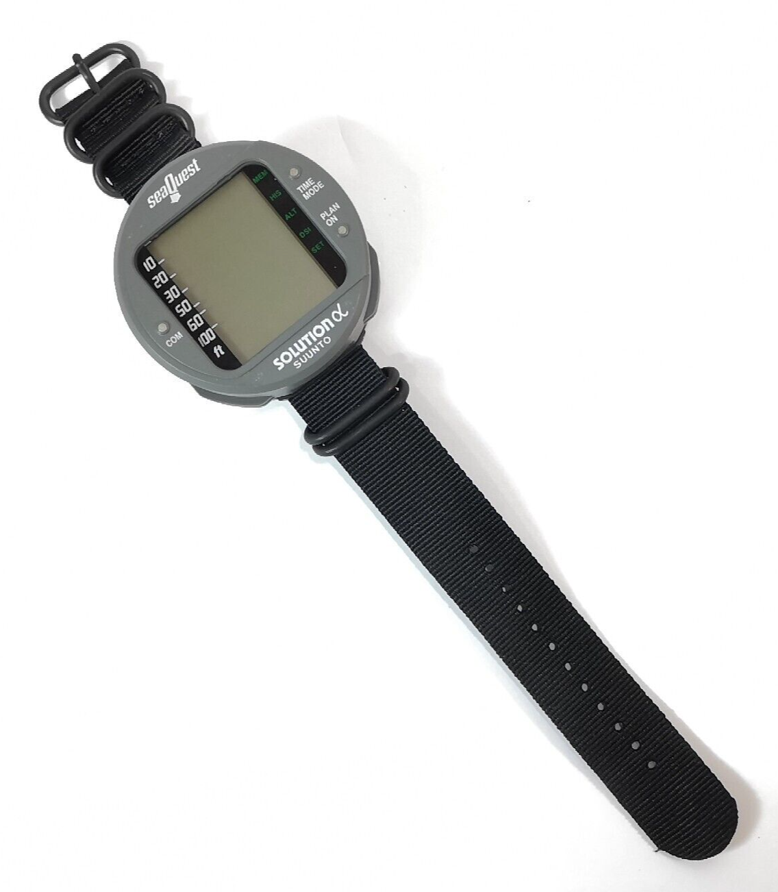 Suunto SeaQuest Favor Fusion Solution Wrist Strap Dive Computer Watch Band Black