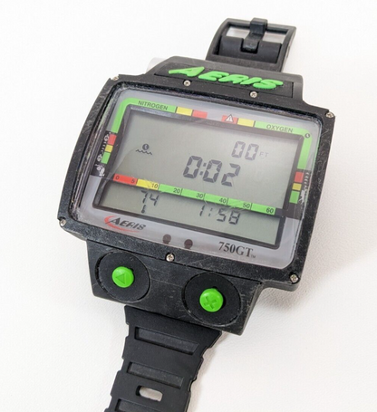 Aeris 750GT Wireless Hoseless Wrist Nitrox Scuba Dive Computer 750 GT Data Trans