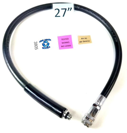 Oceanic Air XS Inflator Hose SeaQuest Air Source Ocean Reef masks 27" Scuba 3805