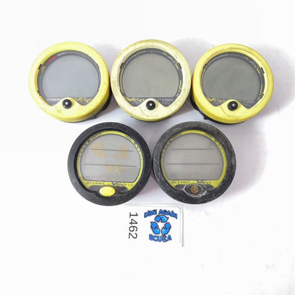 5x Lot Oceanic Veo 1.0, 100, 100nx Scuba Dive Diving Computer Puck Modules As-Is