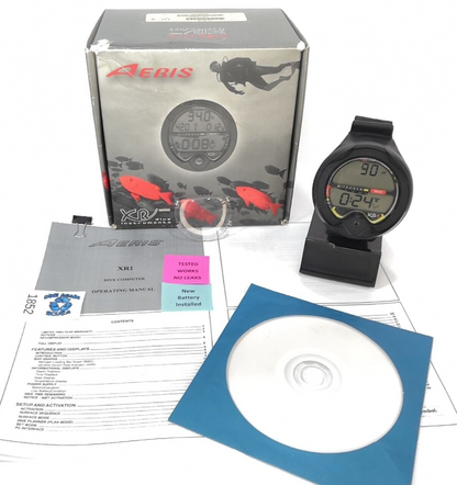 Aeris XR1 Scuba Dive Wrist Computer XR1 Model 10.4610 w Box Lens Protector #1852