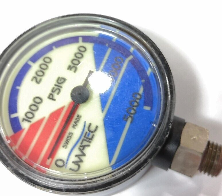 Uwatec PRESSURE GAUGE SPG MODULE 5000 PSI Scuba Dive Imperial              #2371