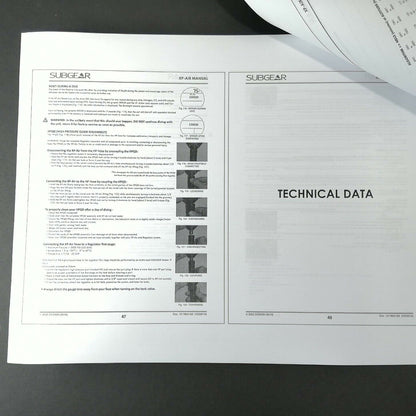 Sub gear / Scubapro XP Air 54 Page Scuba Dive Computer Printed Manual XPA, XPAir