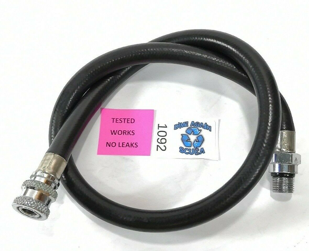 Vinage 25" BC Inflator Hose with 1/2" Threads Scuba Dive Diving Low Pressure QD