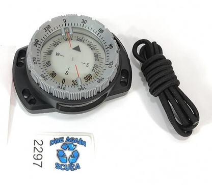 Bungee Wrist Mount Scuba Dive Submersible Compass Comparable to Suunto SK8, SK-8