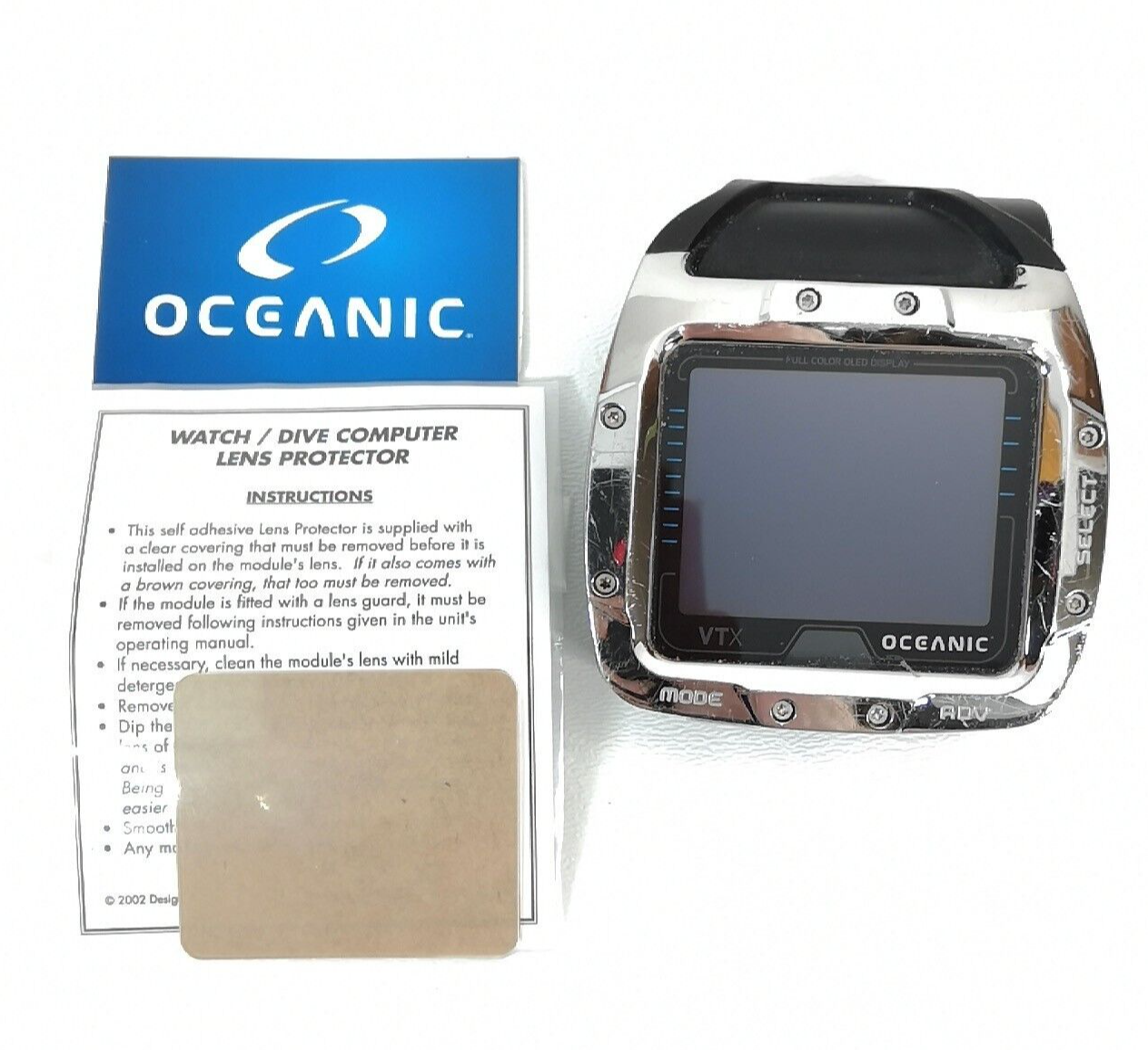 Oceanic VTX Lens Protector Cover also fits Aeris A300CS Scuba Dive Computer 1961