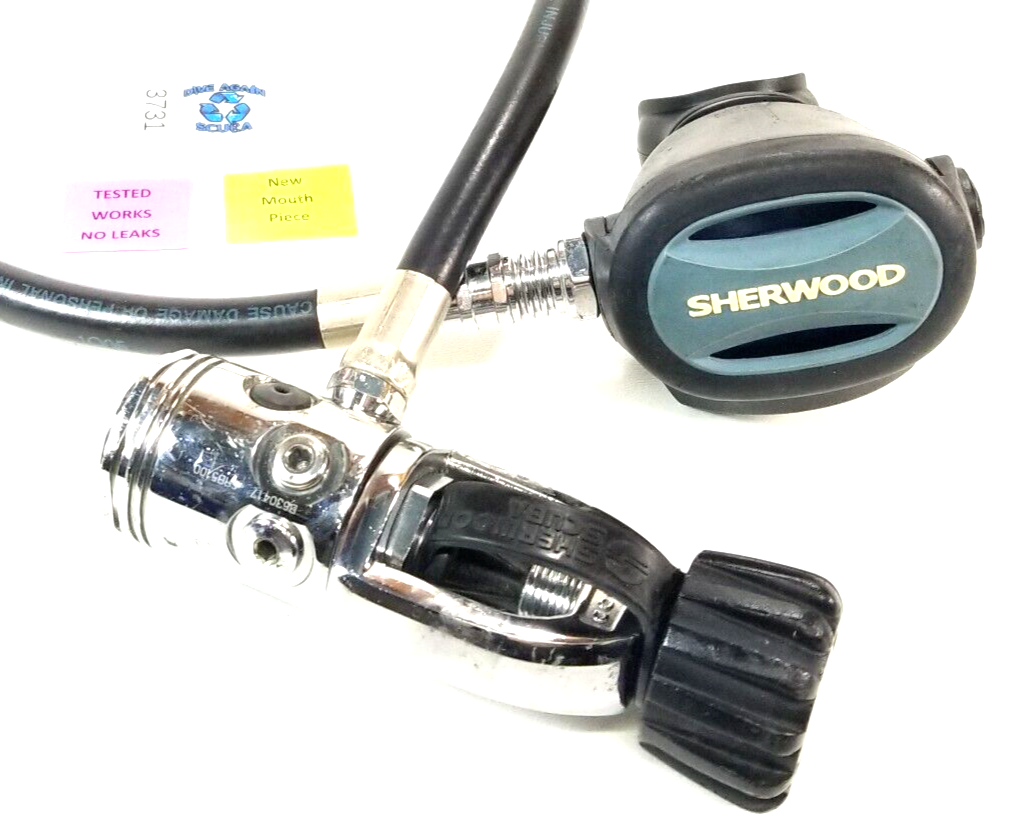 Sherwood Brut Scuba Dive Regulator Set Yoke, 1st & 2nd Stage               #3731