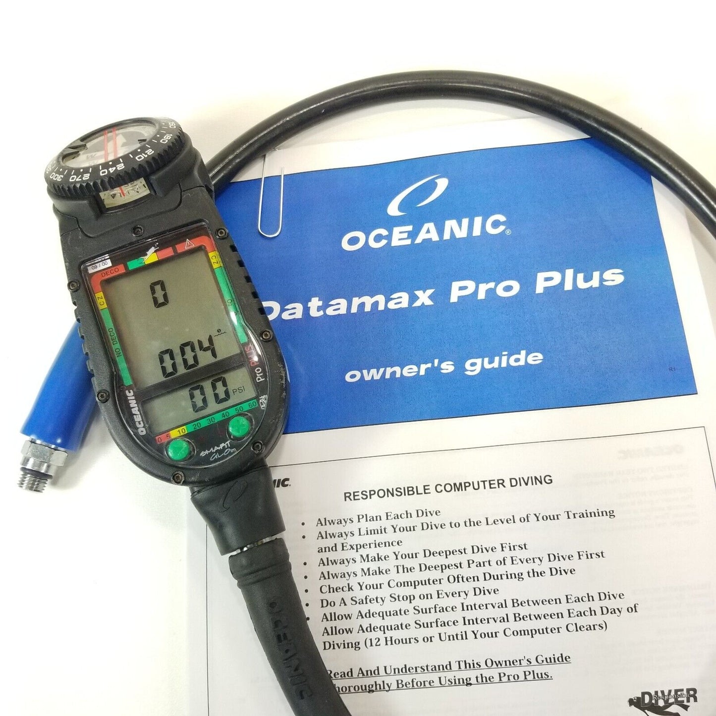 Oceanic Datamax Pro Plus SCUBA Dive Air Integrated Dive Computer Nitrox    #4054