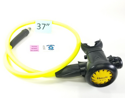 Hollis 321 MaxFlex Octo Octopus Scuba Dive Yellow 2nd Stage M-Flex Hose    #4090