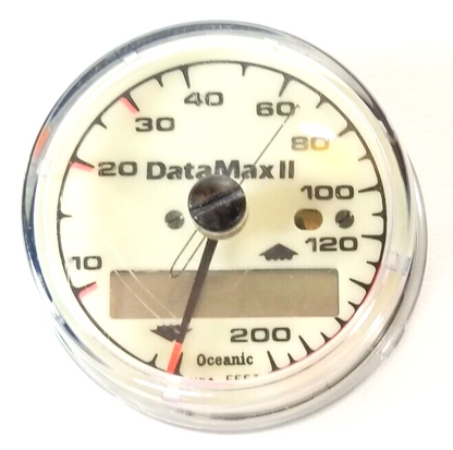 Oceanic DataMax 2, II 200ft Depth Gauge Puck Module Scuba Dive + Max Depth Gauge