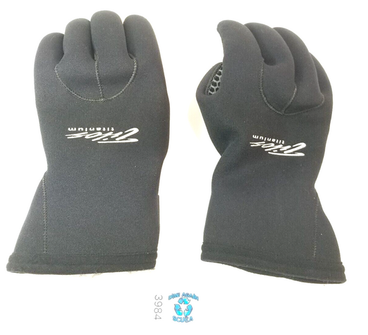 Tilos Titanium Scuba Diving Gloves Size Medium, M Neoprene 3mm             #3984