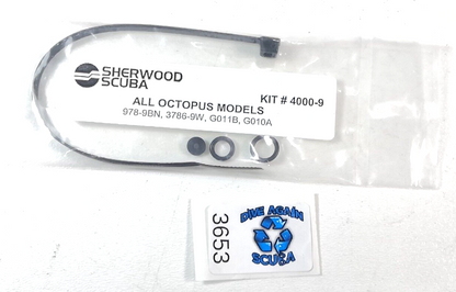 Sherwood Scuba Dive Service Kit 4000-9, 978-9BN, 3786-9W, G011B, G01A, Octo 2nd