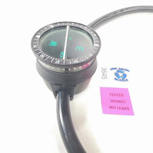 Scubapro Vintage Hose Mount Compass Scuba Dive Side Scan                   #3645