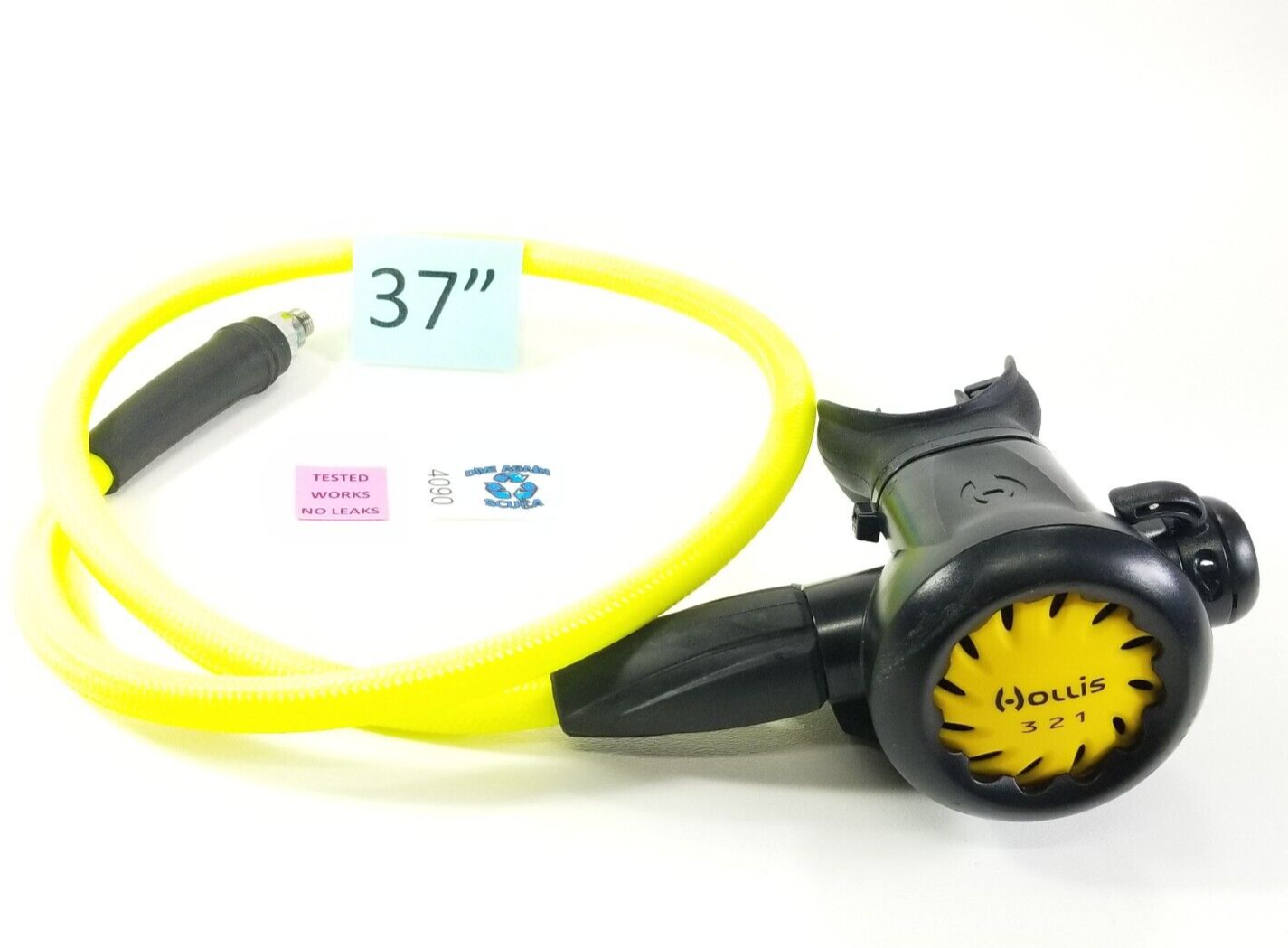 Hollis 321 MaxFlex Octo Octopus Scuba Dive Yellow 2nd Stage M-Flex Hose    #4090