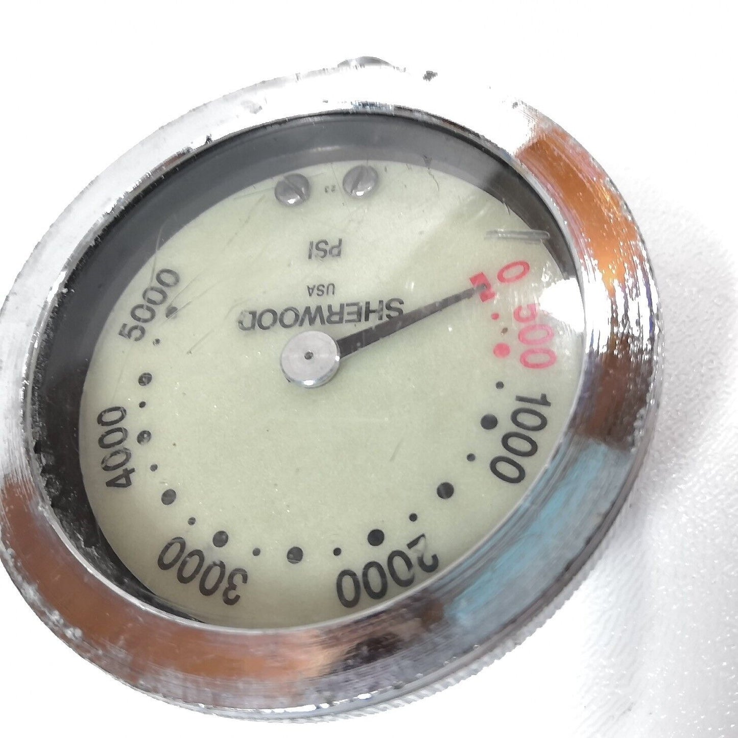 Sherwood 5000 PSI SPG Submersible Scuba Pressure Gauge 5,000 NICE!    #3170