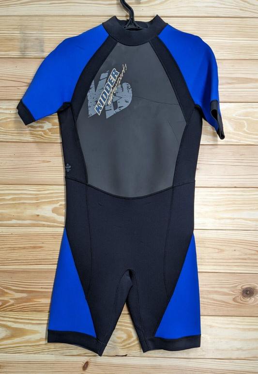 Kidder 3mm Blue / Black Shorty Size Youth Large Scuba Dive WetSuit  NICE!!