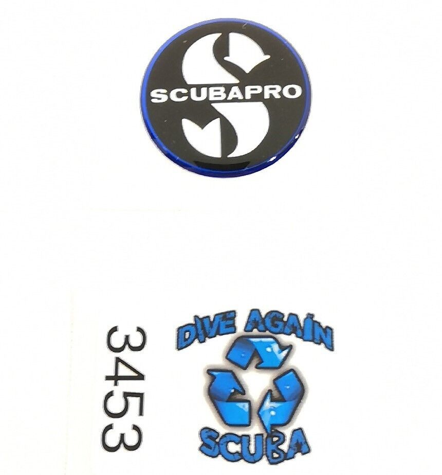 SCUBAPRO Logo Purge Button Decal Sticker R190, G250, G250HP, G200, G200B   #3453