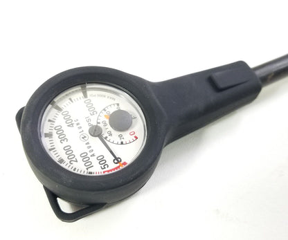 Aqua Lung 2" 5000 PSI SPG Submersible Pressure Gauge Scuba Dive w Boot NEW!