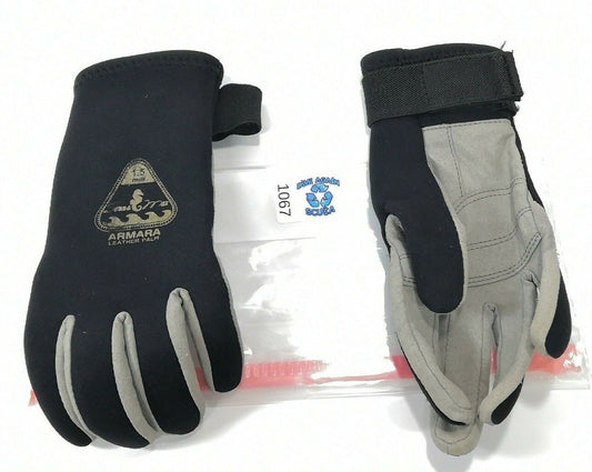 Scuba Max Armara Dive / Fishing Leather / Neoprene 1.5mm Gloves Size Small Sm S