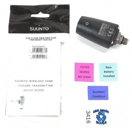 SUUNTO WIRELESS TANK PRESSURE TRANSMITTER Hoseless Scuba Dive with circle  #3416