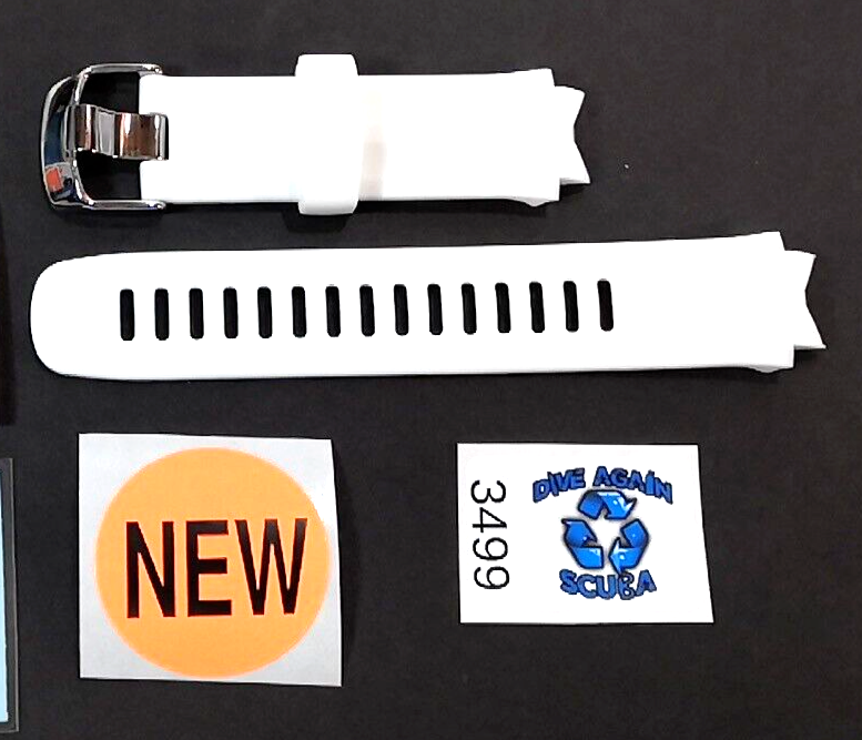 NEW OEM Genuine Oceanic OCL White Dive Computer Wrist Watch Strap Band Set