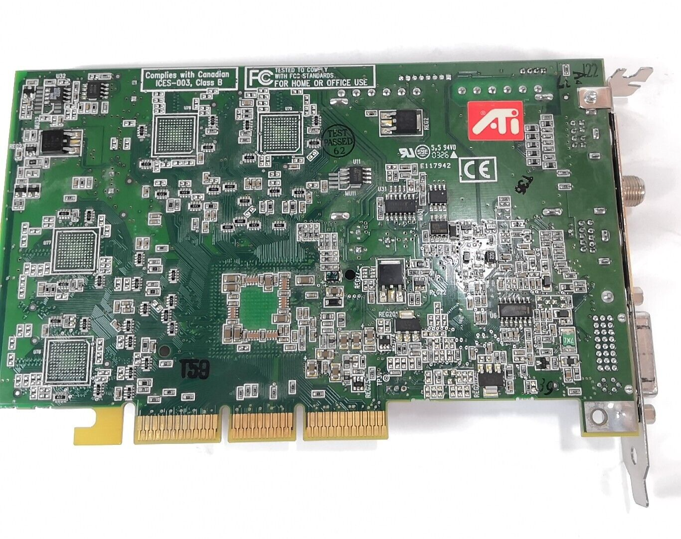 ATI Radeon 9000 AGP card CATV video card 109-95900-10 Theater 200 [52] 64MB G3-4