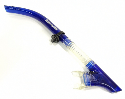 ScubaMax Air Supply Pro Snorkel Semi Dry Purge Adult Scuba Diving SK-205 CB Blue