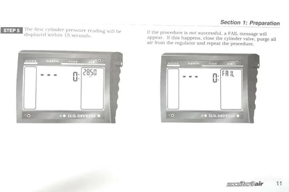 US Divers / Aqua Lung Monitor 3 Air Scuba Dive Computer Printed Owner's Manual