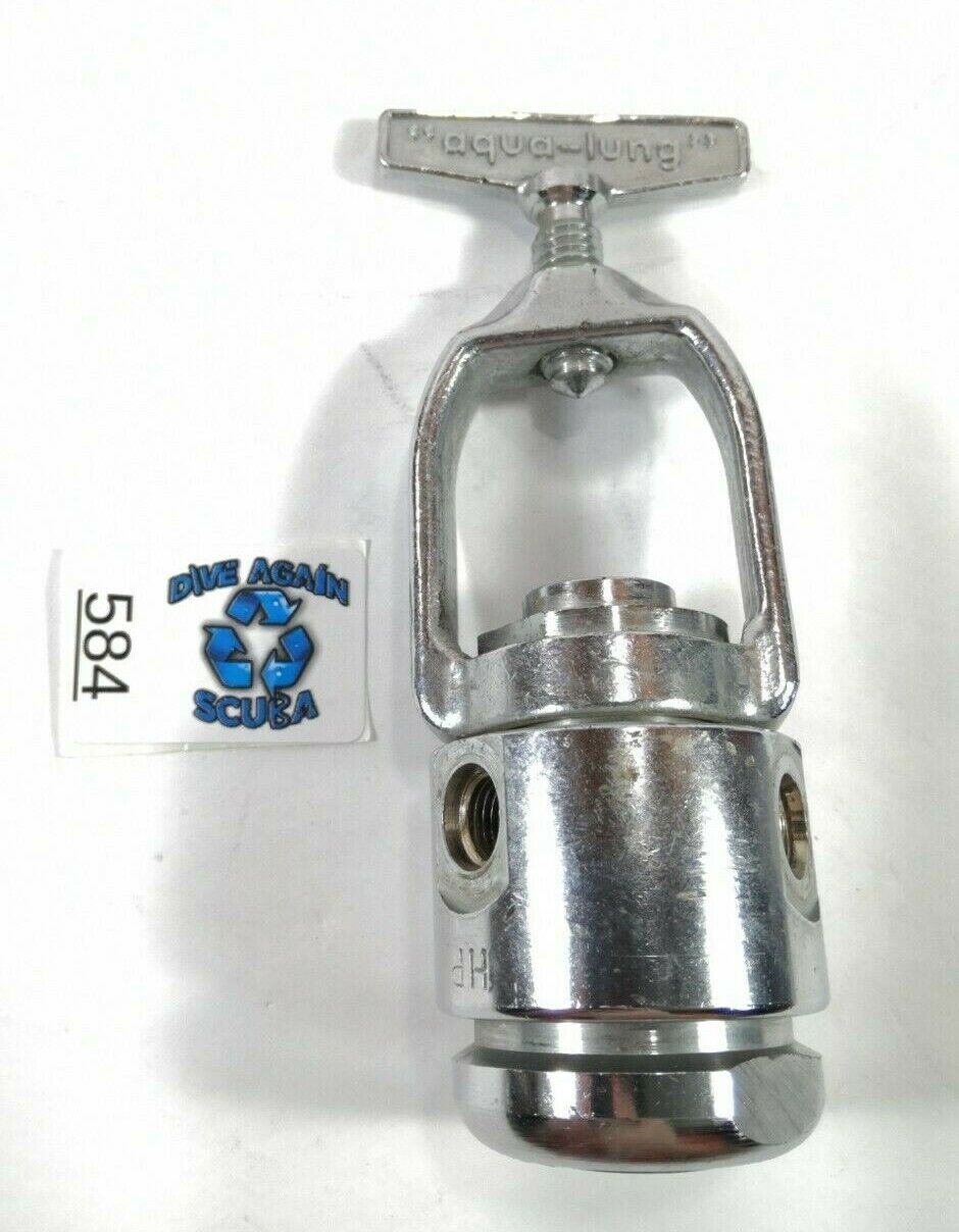 US Divers Aqua Lung  First 1st Stage Yoke Scuba Regulator 1 x HP 2x LP      #584