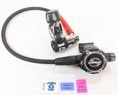 Sherwood SR1 Scuba Dive Regulator Set Yoke 1st First, + SR1 2nd Second Stage