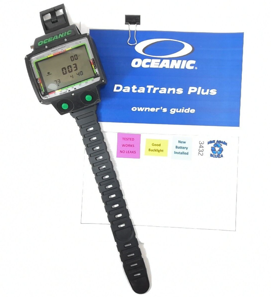 Oceanic DataTrans Plus Wireless Nitrox Scuba Dive Computer Data Trans Hoseless