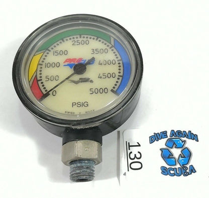 Pro Sub 5000 PSI SPG Submersible Pressure Gauge 5,000 Scuba Dive            #130