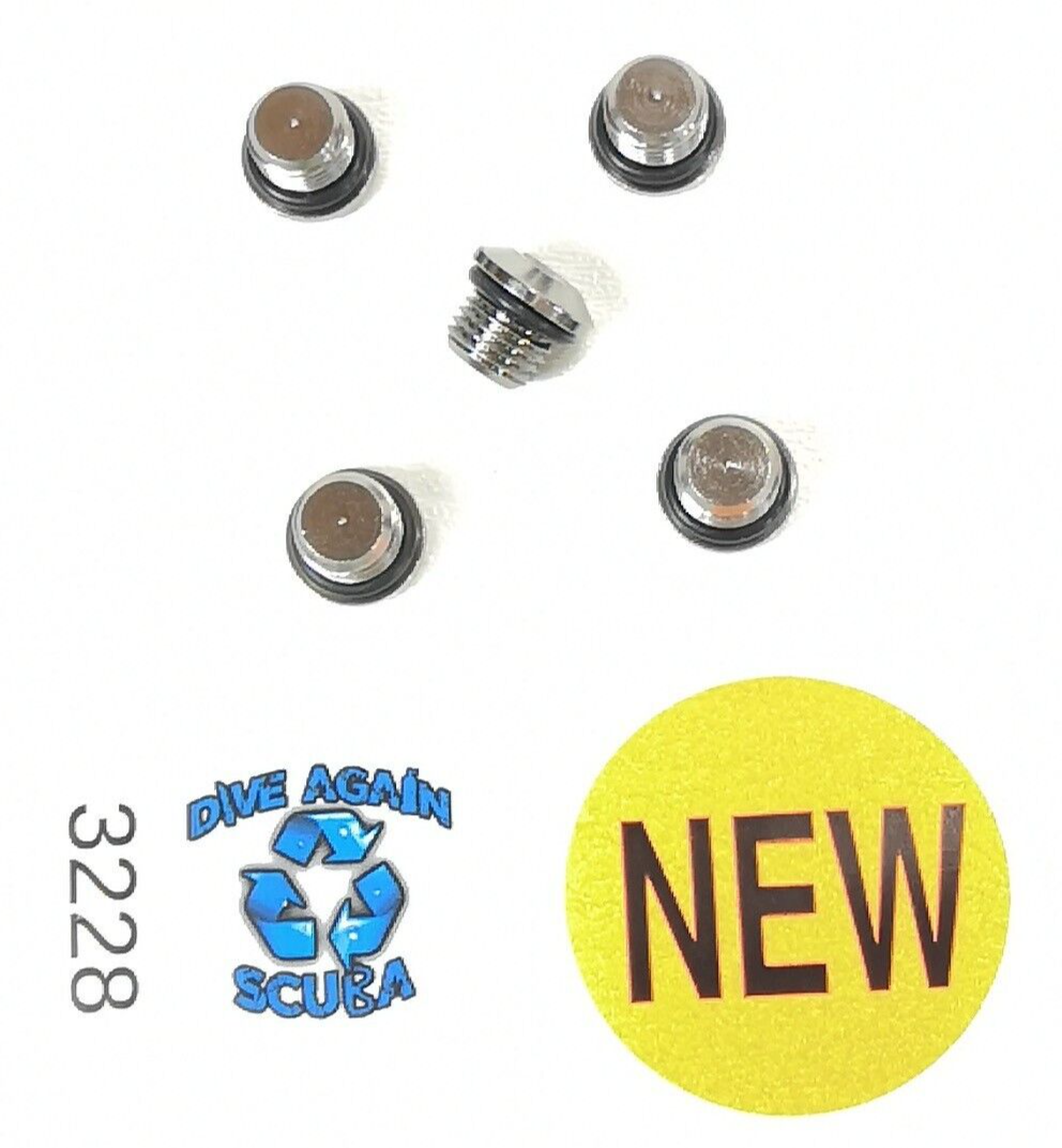 5x NEW 3/8" 1st Stage Regulator Low Pressure LP Port Plug Scuba Dive      #3228