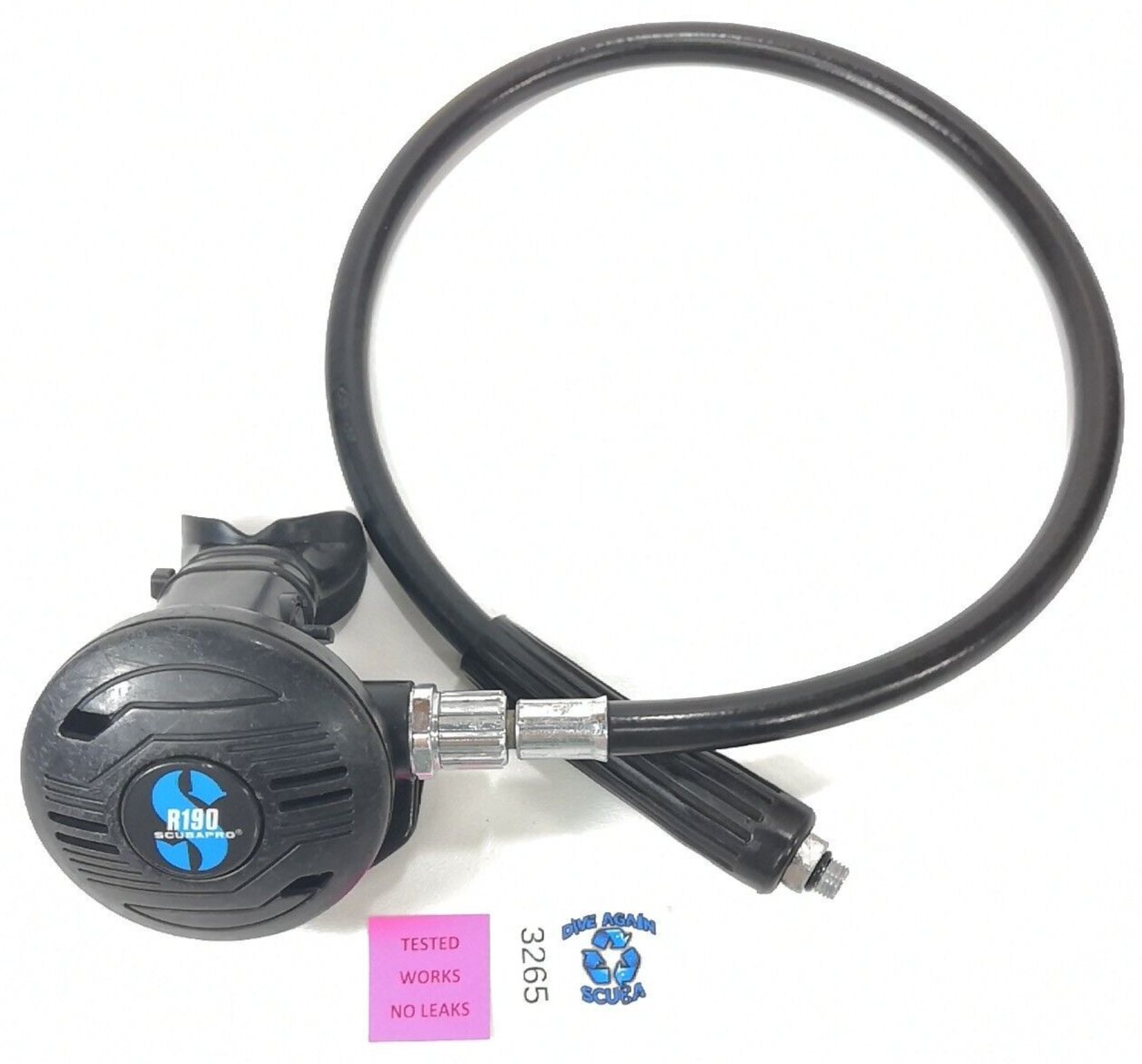 Scubapro R190 Primary Second 2nd Stage Regulator Scuba Dive 31" Hose       #3265