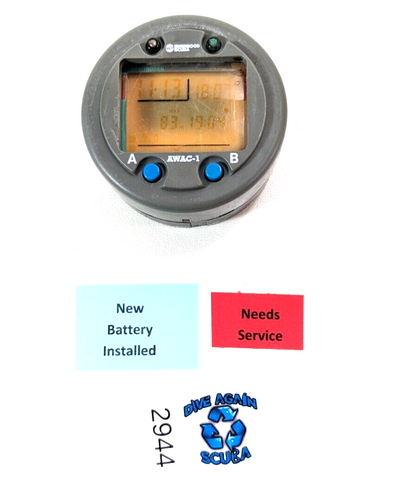 Sherwood Courier AWAC-1 CR100 Air Scuba Dive Computer Puck Module as-is