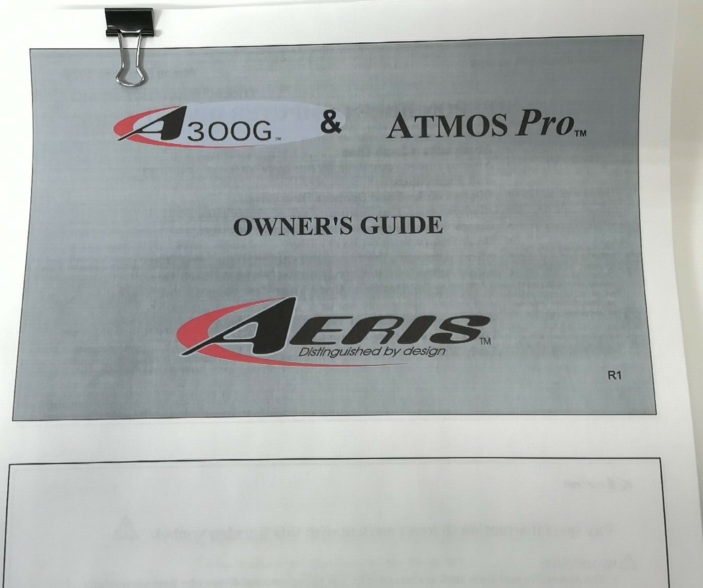 Aeris A300G & Atmos Pro Scuba Dive Computer Manual Printed A 300 G