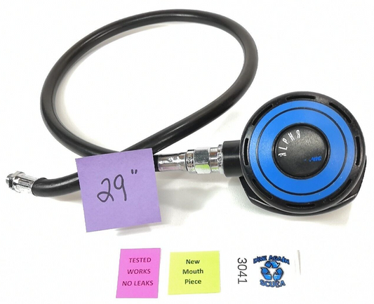 Oceanic Alpha Primary or Octo Second 2nd Stage Regulator Scuba Dive Blue  #3041