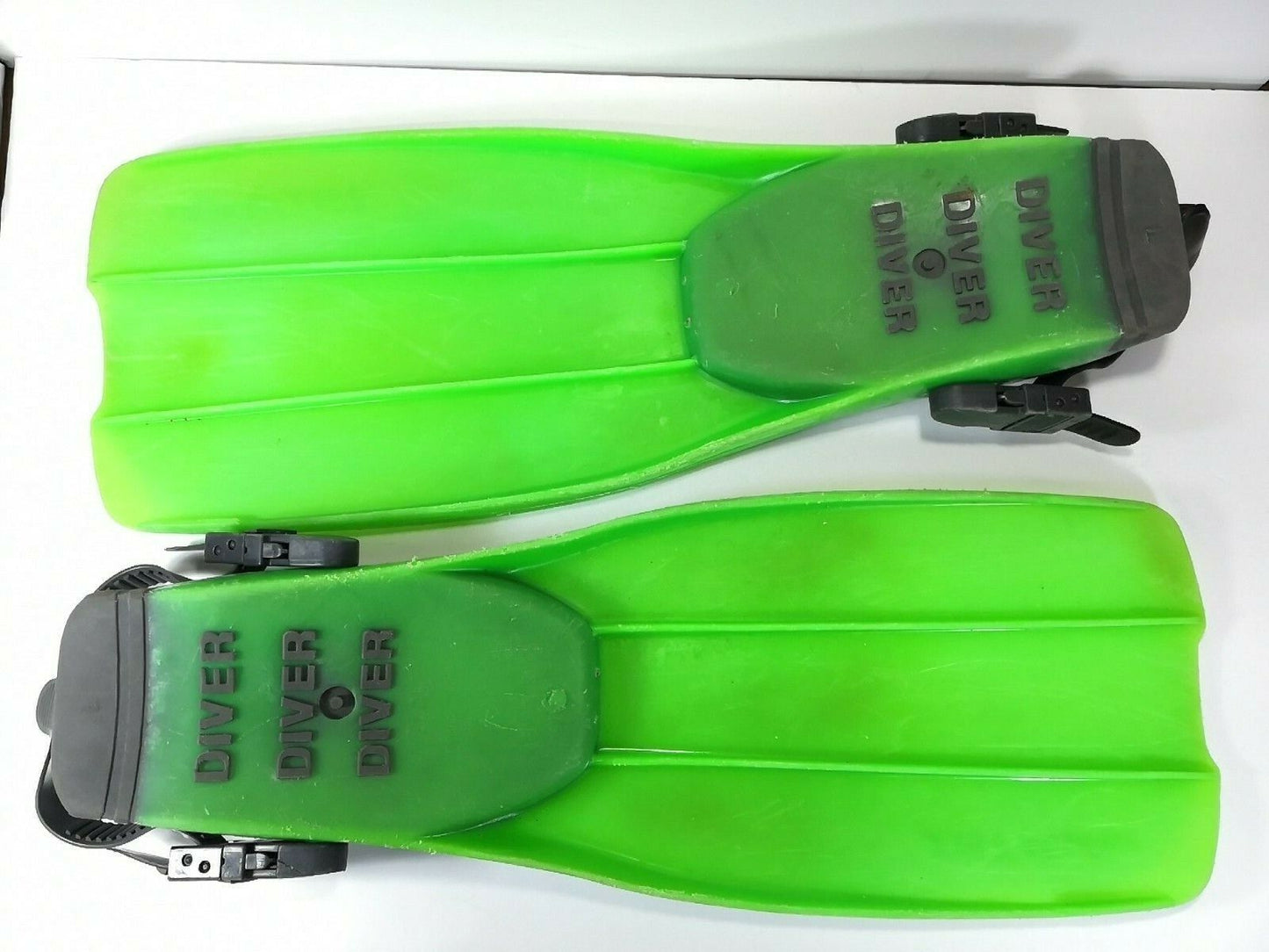 IST Proflex Adjustable Fins Flippers Lime Green / Gray Size Large LG L